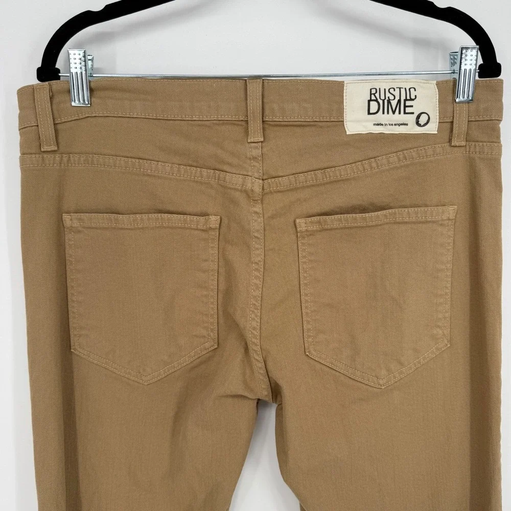 RUSTIC DIME‎ SLIM FIT TAN JEANS SIZE 36